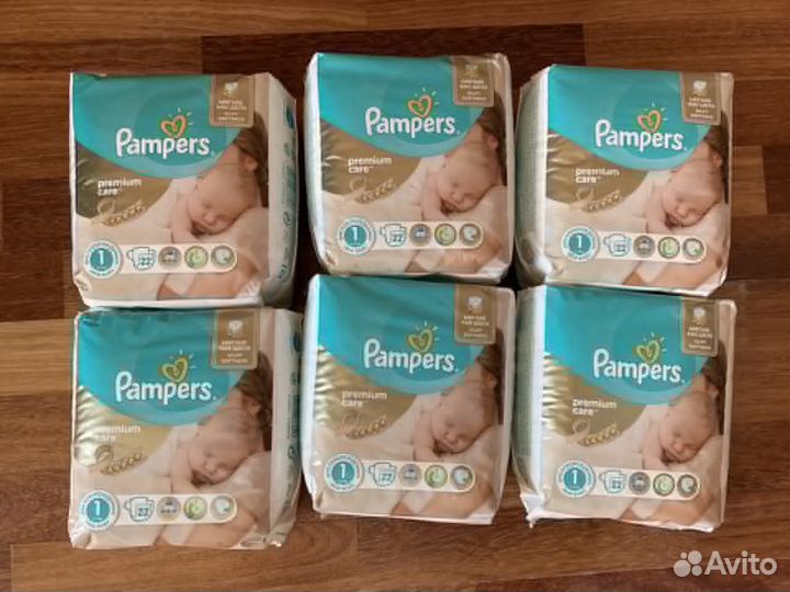 Pampers premium care подгузники 2 5 кг размер 1