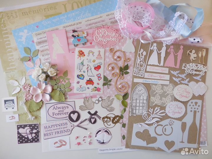 Разные наборы для создания открыток. Скрапбукинг
