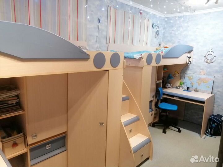 Мебель для детской комнаты, двухъярусная кровать