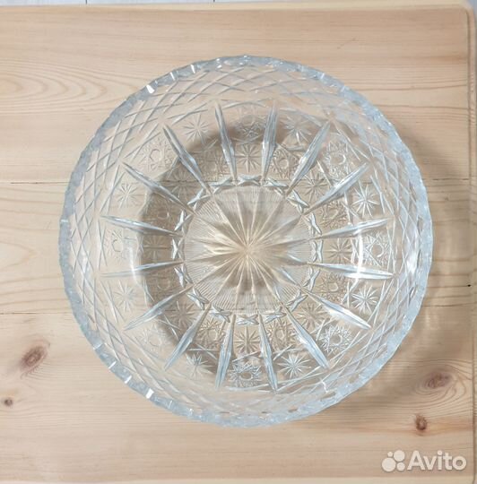 Хрустальная ваза СССР для фруктов, конфет