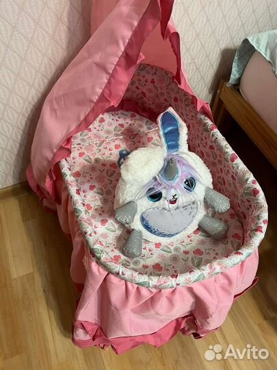 Кроватка Колыбель для куклы Demi Star розовая