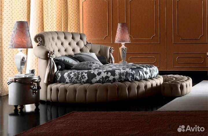 Кровать двухспальная круглая