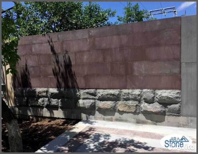 Красный базальт ступенки