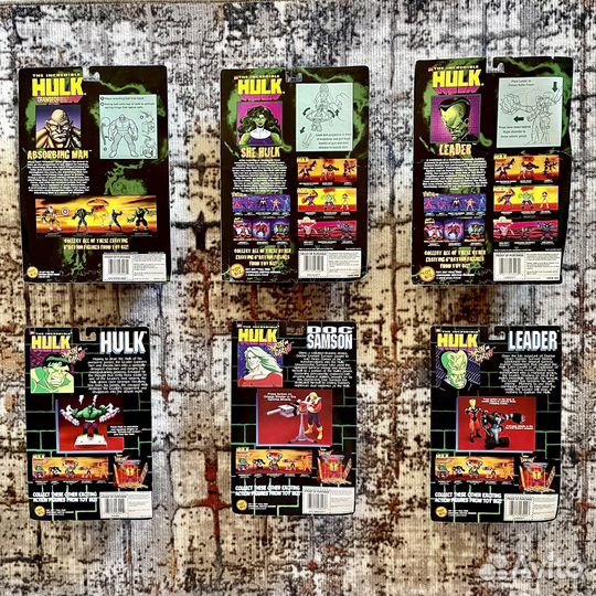 Фигурки The Incredible Hulk Toy Biz Marvel