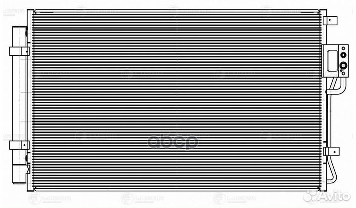 Радиатор кондиционера Hyundai Santa Fe (CM) (06