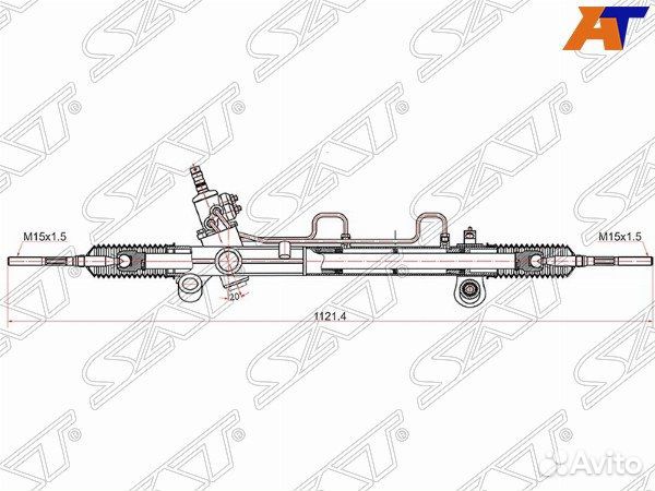Рейка рулевая toyota camry