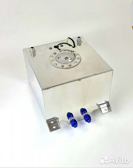 Бак топливный алюминиевый 20л, алюминиевая крышка