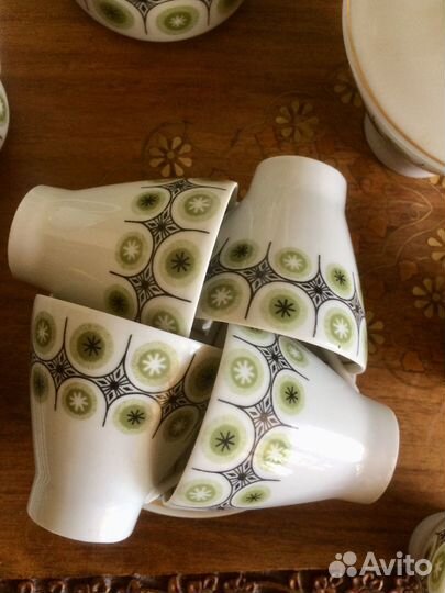 Новый кофейный сервиз Freiberger Porzellan ГДР