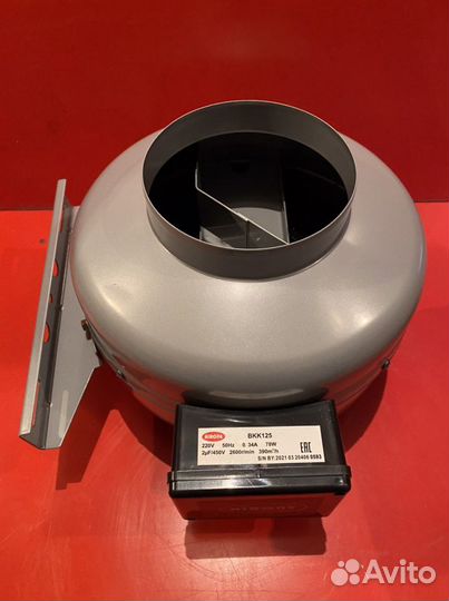 Вентилятор канальный вкк 125