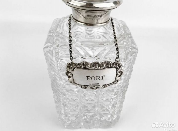 Старинные лейблы для бутылок, Англия, серебро,1886