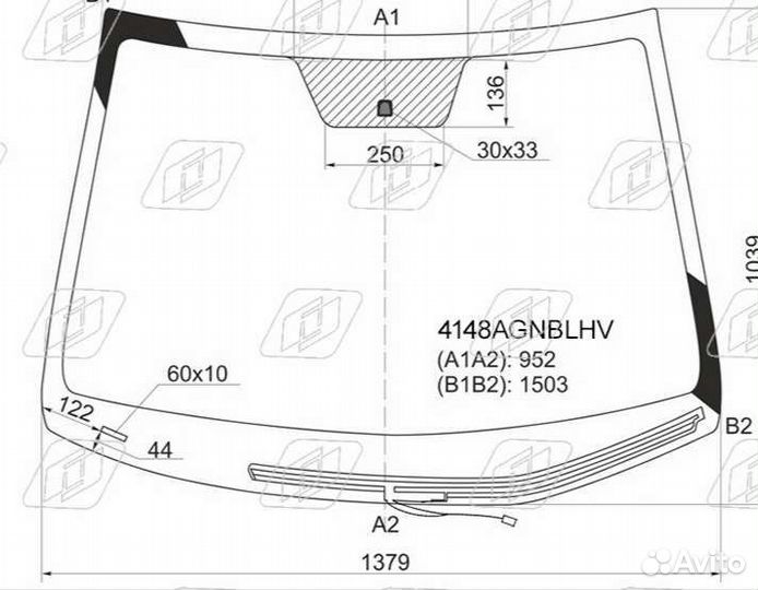 Лобовое стекло на hyundai solaris/ kia rio 3