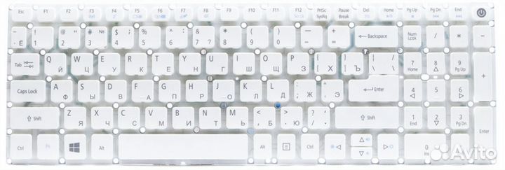 Клавиатура Acer Aspire F5-572 белая, OEM