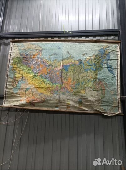 Карта географическая СССР