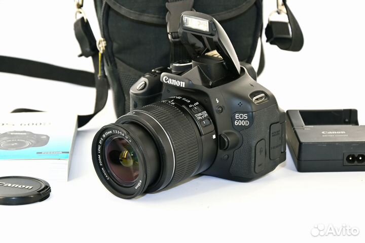 Canon EOS 600D/T3i 18.0MP зеркалка с Kit 18-55