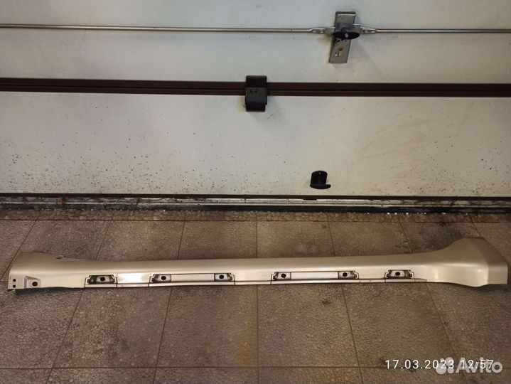 Накладка порога тойота прадо 150