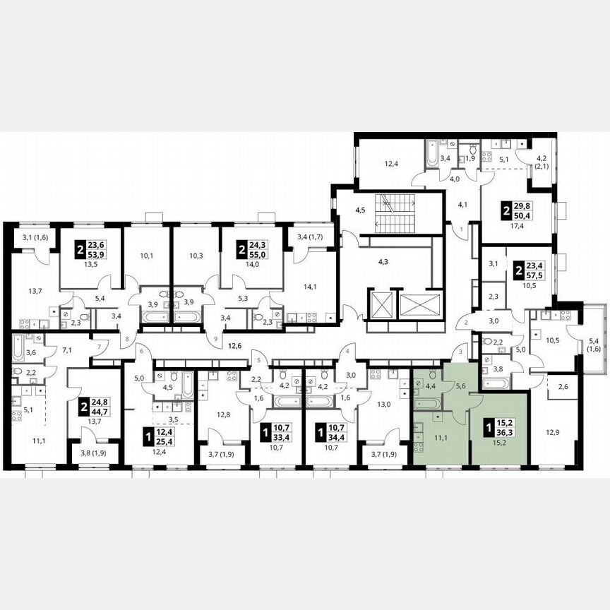 1-к. квартира, 36,3 м², 10/18 эт.