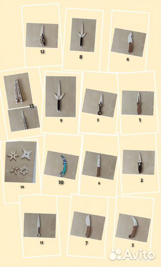 1 заготовка ножика