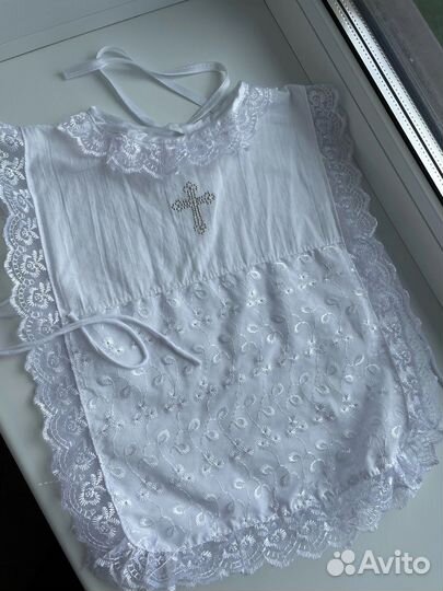 Рубашка, одежда на крещение 56-68