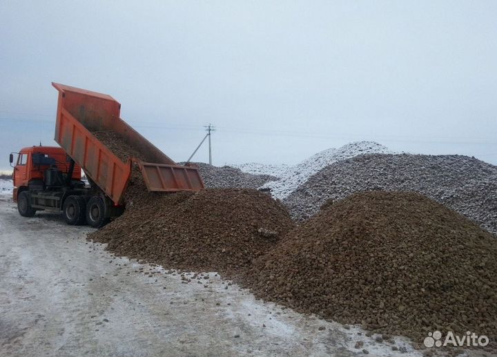 Щебень песок с доставкой