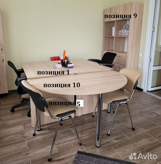 Продать комплект офисной мебели на 6 рабочих мест