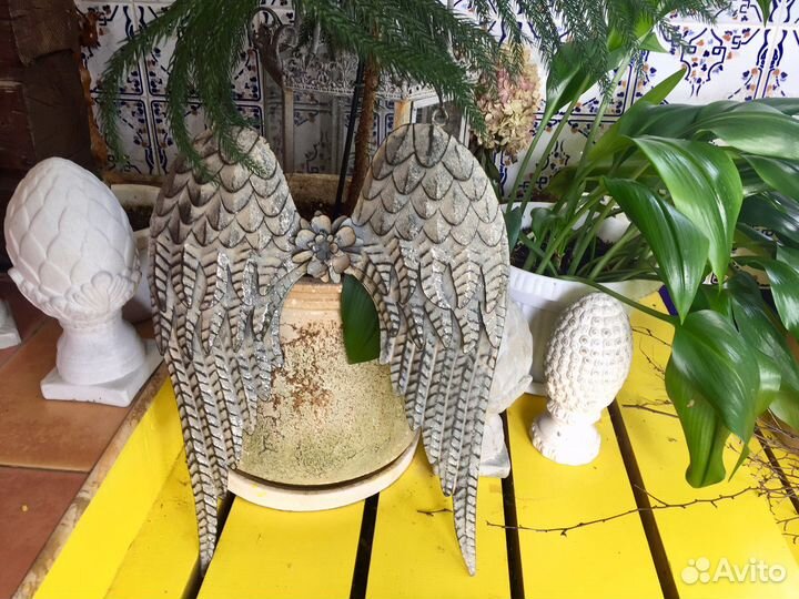 Садовый декор из бетона и металла