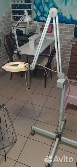 Лампа лупа напольная