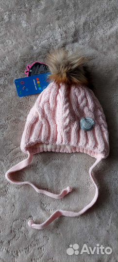 Шапка детская для девочки зимняя