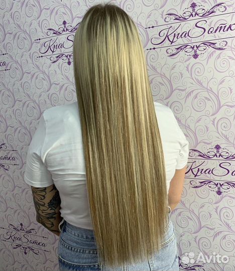 Наращивание славянских волос.коррекция.адлер