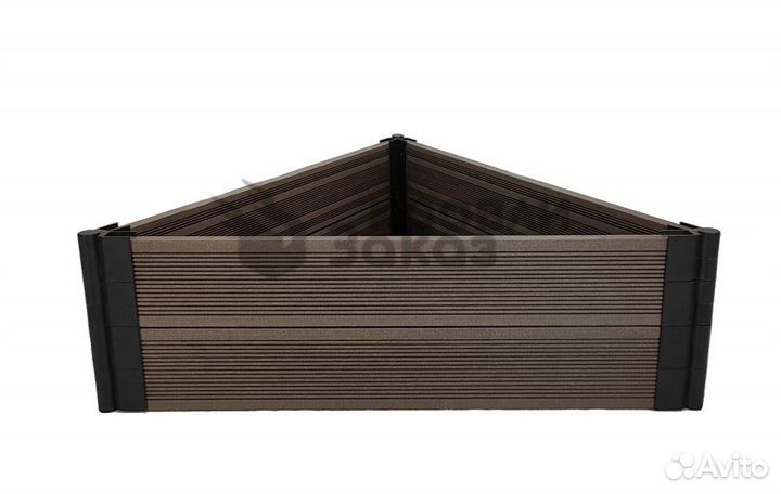 Грядка из дпк Треугольник 1000 мм. высотой 300 мм