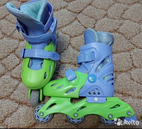 Ролики детские раздвижные р. 31-34 на 18,5-21,5 см