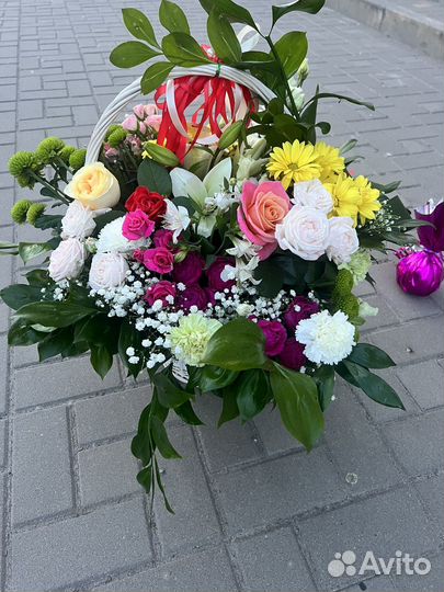 Живые цветы букеты