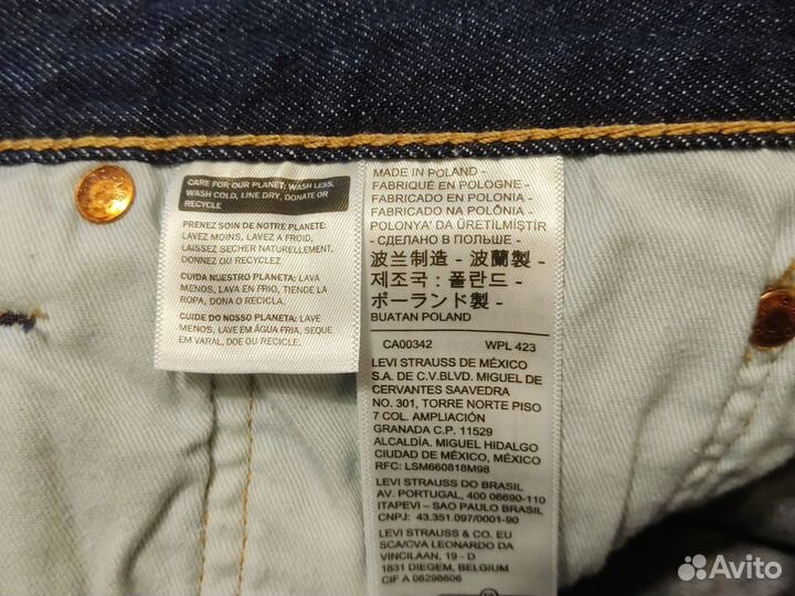 Джинсы Levis 501 W32 L34 Польша