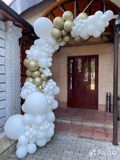 Оформление шарами, гирлянда из шаров арка из шаров