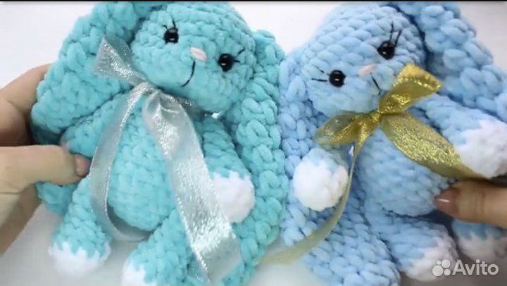 Мягкая игрушка зайчик, ручная работа