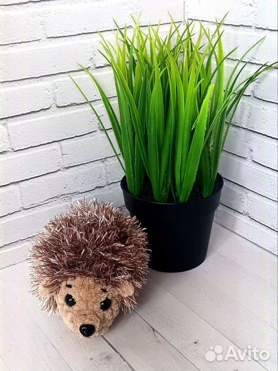 Мягкая игрушка ёжик вязаный ручной работы