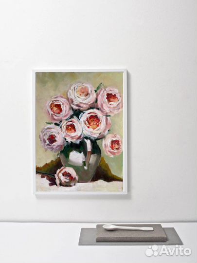 Картина маслом цветы