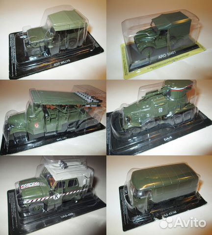 Модели Военные автомобили 1-43