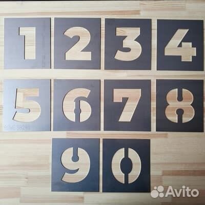 Изготовление Трафареты из пластика картона пленки