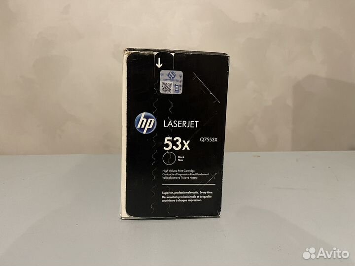 Картридж лазерный HP 53X (Q7553X) черный