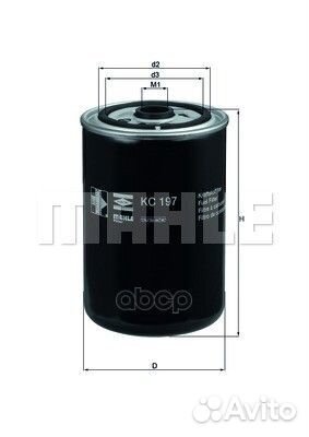 Фильтр топливный FAW 3252 3312 knecht/mahle KC1