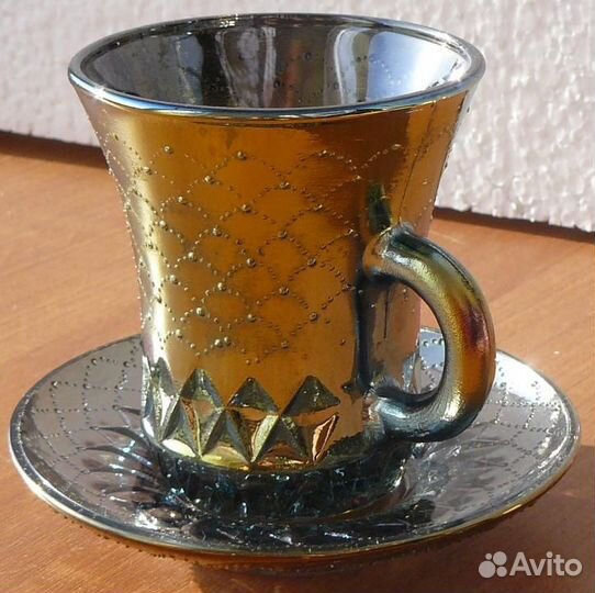 Кофейный сервиз (6 пар); сервировочные вазы