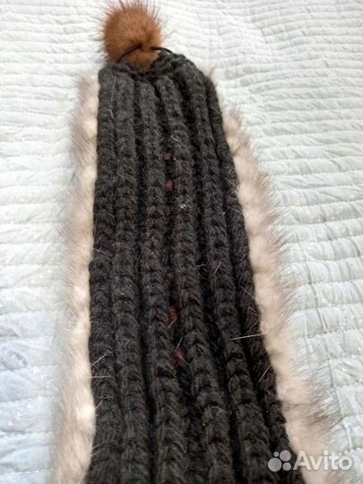 Повязка ободок на голову из норки