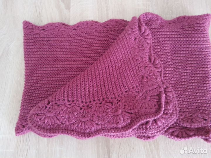 Комплект шапка и шарф ручная работа