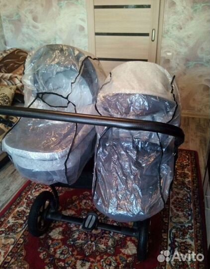 Детские коляски 2 в 1 для двойни б/у