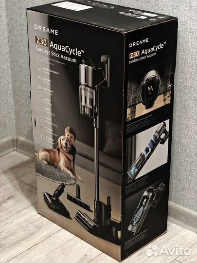 Вертикальный пылесос Dreame Z30 Aqua Cycle, новый