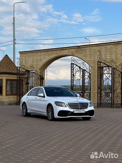 Свадебный прокат авто аренда Мерседес S-klass w222