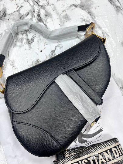 Сумка Dior saddle черная