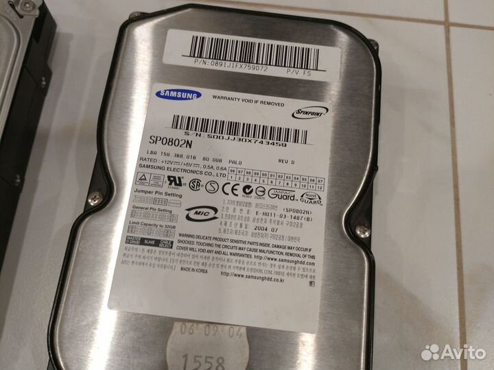 Жесткий диск HDD
