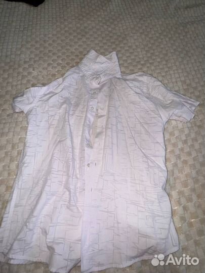 Рубашка без рукавов белая