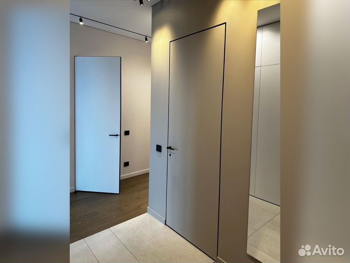 Двери межкомнатные скрытого монтажа invisible